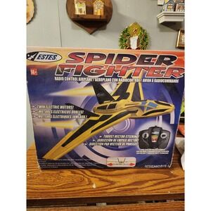 Vintage Estes Spider Fighter Radio Control Airplane, Rare, Original Box, 2011